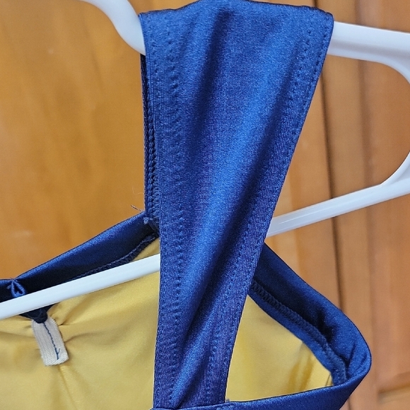 Weissman Size SC (6/6X) Navy & Gold Showtime Sequin Tutu Dance Costume #13838 - Picture 8 of 14